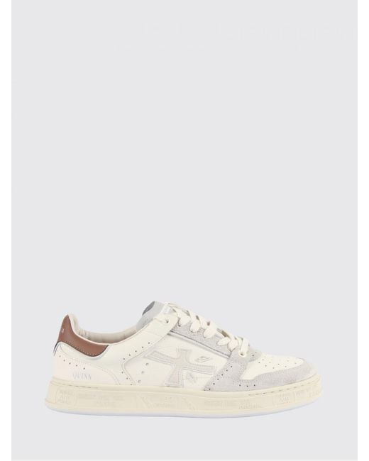 Premiata Natural Quinn Leather Sneakers for men
