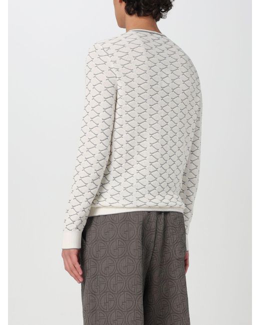 Giorgio Armani Gray Sweater for men