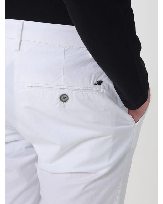 Mason's Black Stretch Cotton Chino Trousers for men