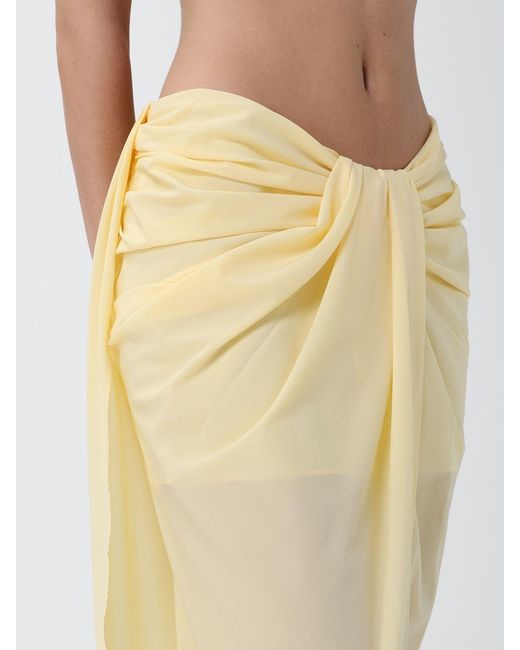 Jacquemus Natural Polyester Pareo Skirt