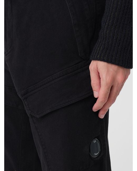 C P Company Black Trousers for men