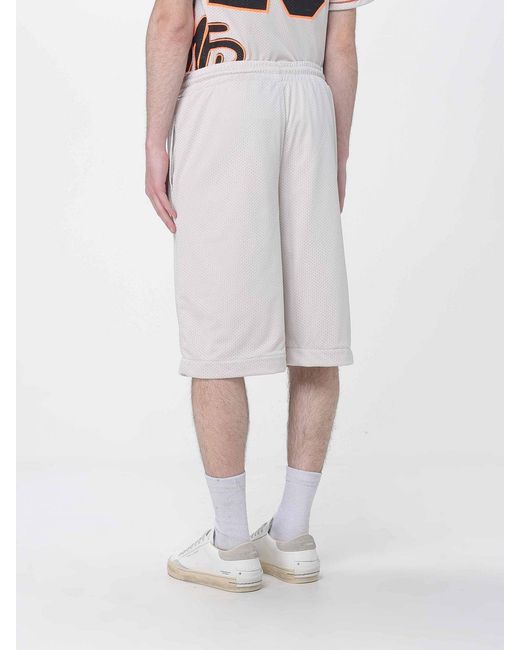 DISCLAIMER Gray Perforated Acetate Bermuda Shorts for men