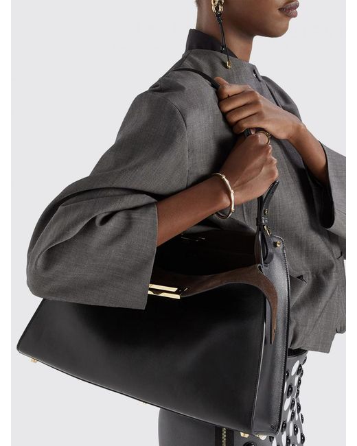 Fendi Black Way Medium Tote Bag