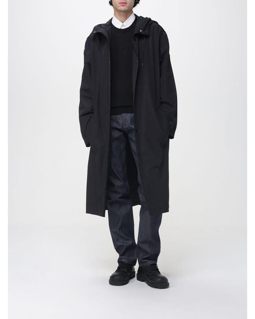 A.P.C. Blue Waterproof Hooded Jacket for men