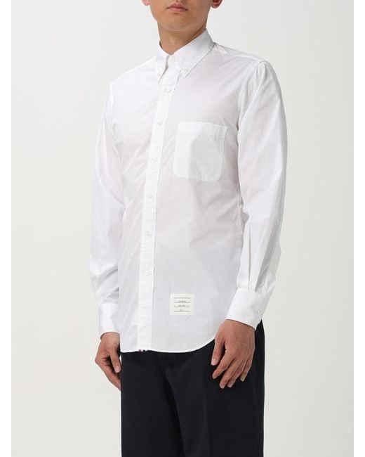 Thom Browne White Cotton Shirt for men
