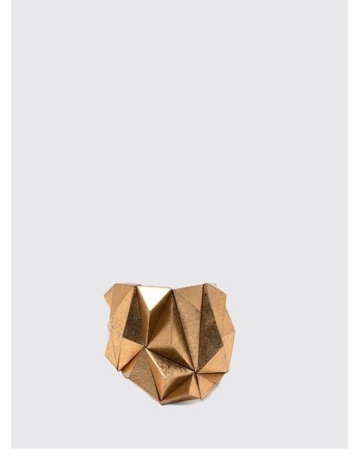 Monies Metallic Chromed Wooden Bracelet With Leaves