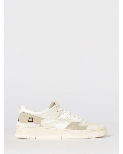 Date Natural Torneo Cotton Canvas Sneakers for men