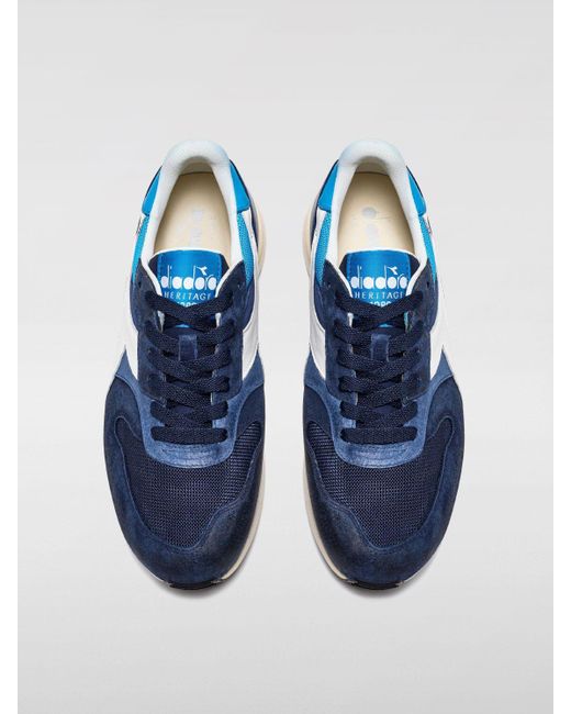 Sneakers Conquest in pelle e mesh used di Diadora in Blue da Uomo