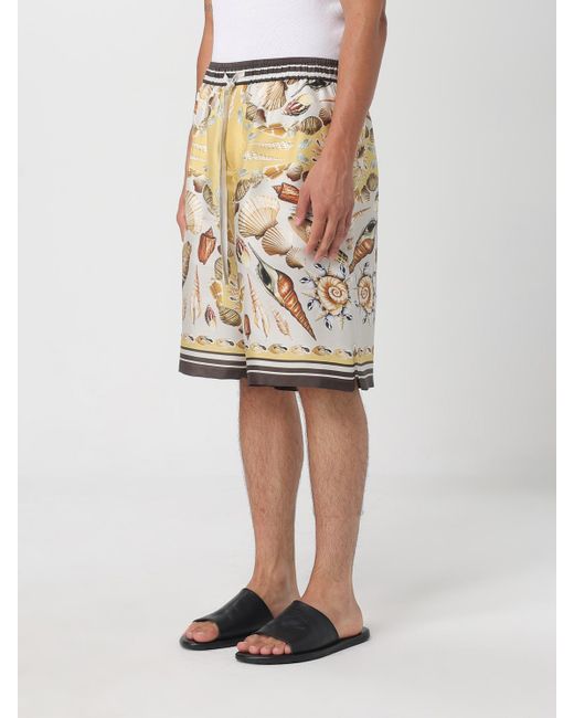 Dolce & Gabbana Natural Silk Shorts for men