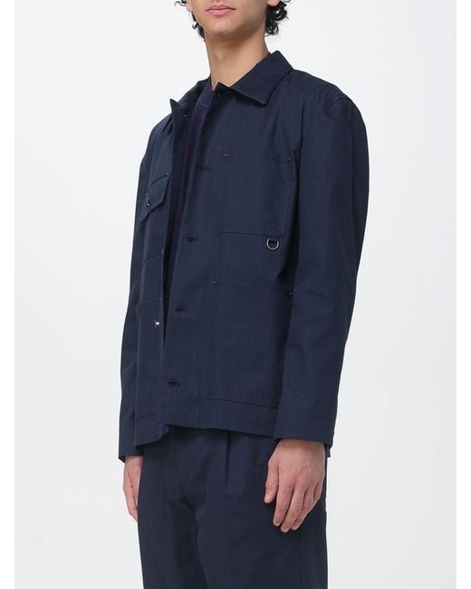 Paolo Pecora Blue Cotton Overshirt for men