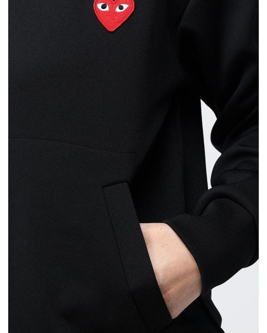 Comme des Garçons Black Comme Des GarÇ Ons Relaxed Fit Pullover Jersey Hoodie With Logo