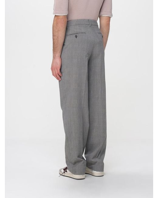 Golden Goose Deluxe Brand Gray Virgin Wool Trousers for men