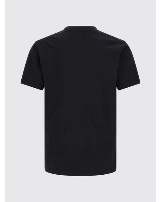 DSquared² Blue Slim Fit Short-Sleeved Cotton T-Shirt With Printed Logo for men