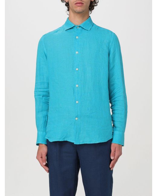 Camisa Mc2 Saint Barth de hombre de color Blue
