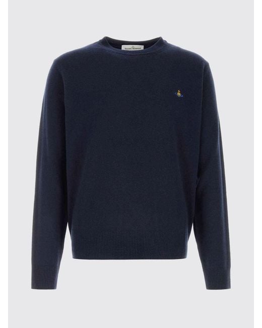 Vivienne Westwood Blue Merino Wool And Cashmere Sweater for men