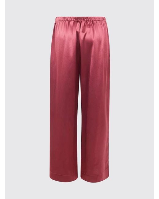 By Malene Birger Red Satin Jogging Trousers