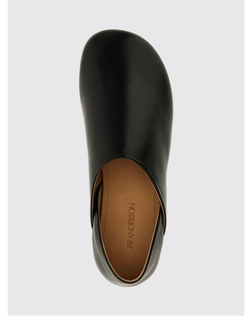 J.W. Anderson Black Leather Loafers for men