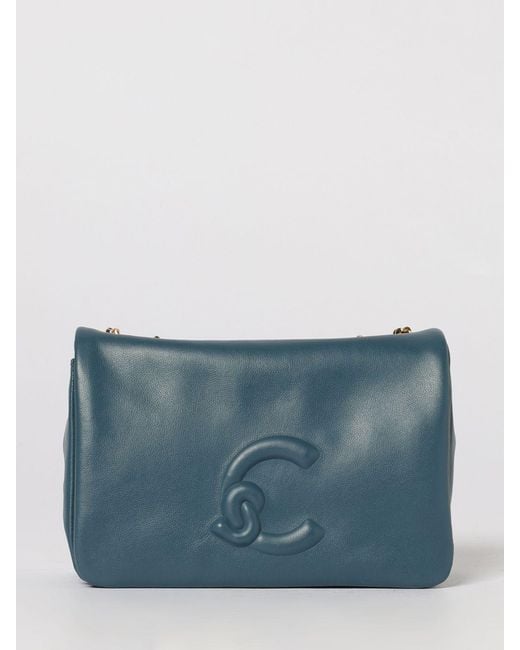 Coccinelle Blue Dulse Mini Leather Bag