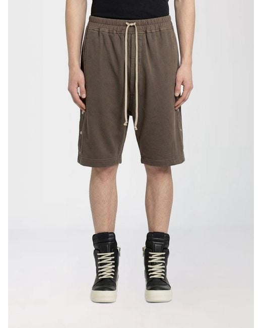 Rick Owens Gray Jogging Shorts for men