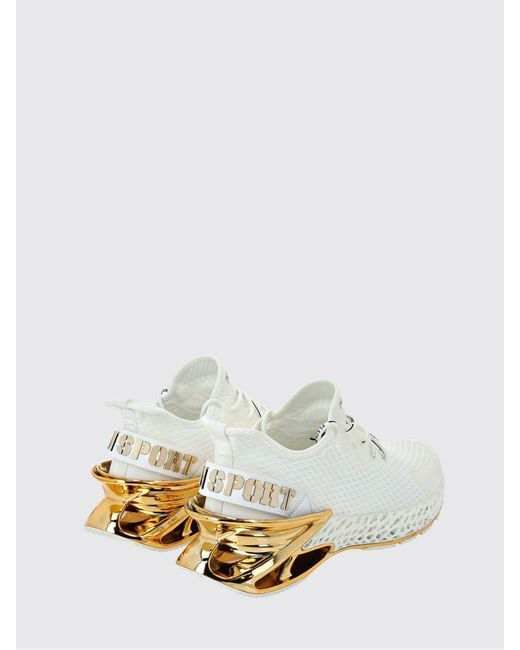 Philipp Plein White Philipp Plein Thunder Force Gen.X-01 Mesh Low-Top Sneakers for men
