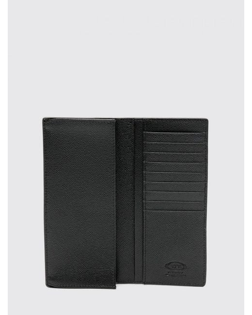 Tod's White Grained Leather Wallet for men