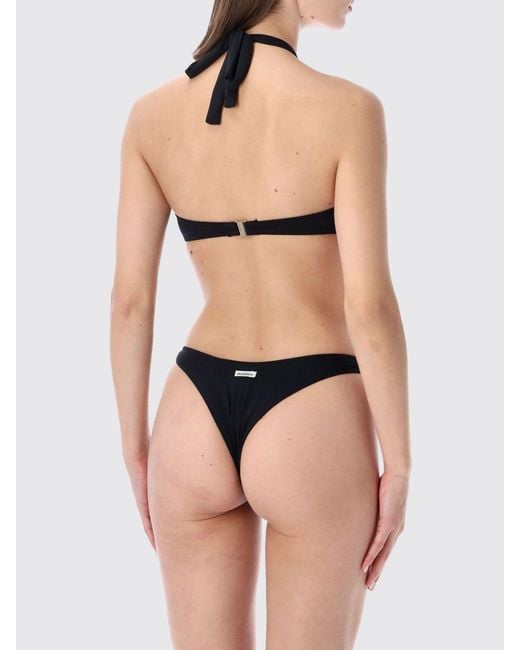 MATINEÉ Black Wire-Free Halterneck Bikini Top With Sweetheart Neckline
