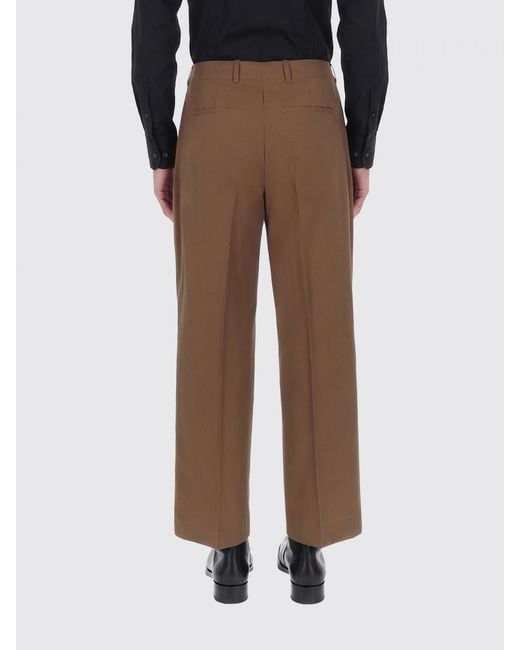 Our Legacy Brown Wool Straight Trousers for men