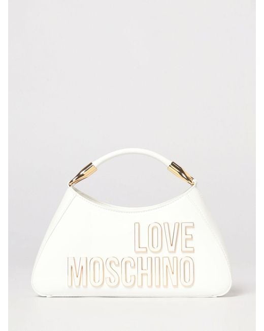 Love Moschino Natural Patent Leather Bag