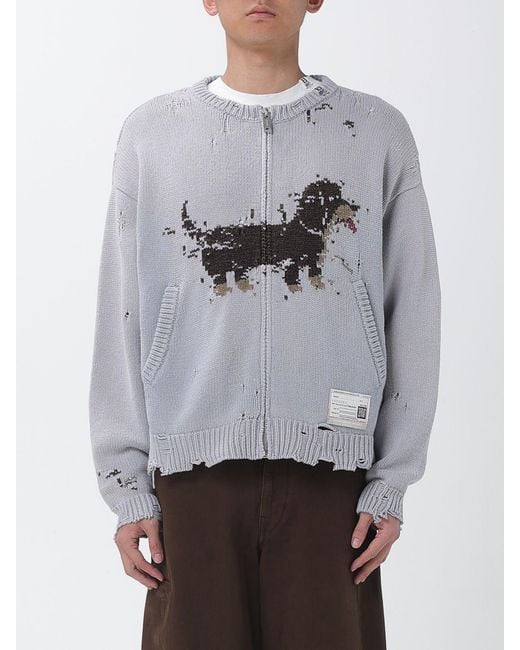 Maison Mihara Yasuhiro Gray Cotton Blend Cardigan for men