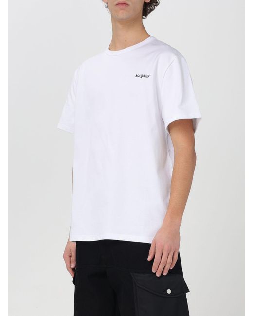 Camiseta Hombre Alexander McQueen de hombre de color White