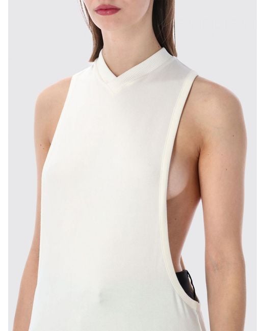 Versace White Stretch Jersey Top
