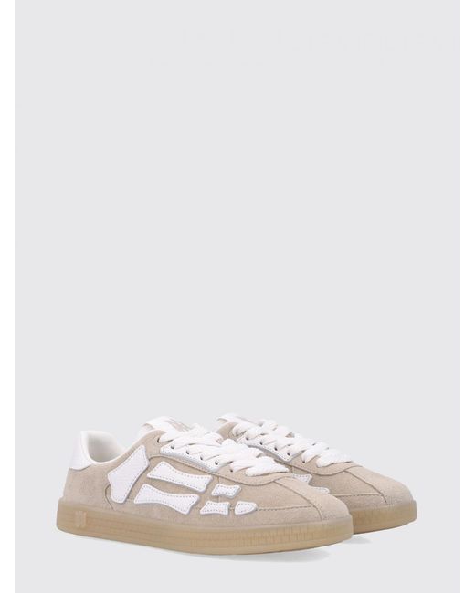 Amiri White Pacific Bones Suede Sneakers