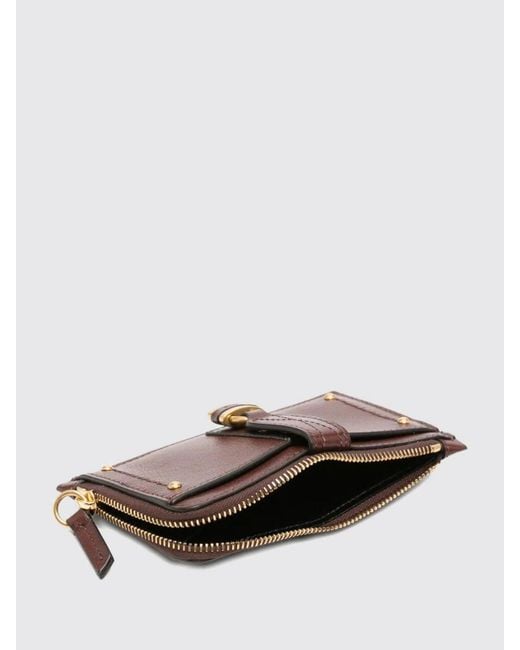 Chloé Brown ChloÉ Paddington Leather Credit Card Holder