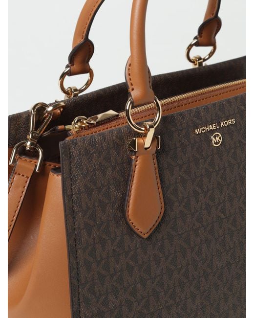 michael kors brown and black handbag