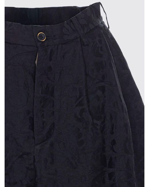Uma Wang Blue High-Waisted Wide Leg Pants