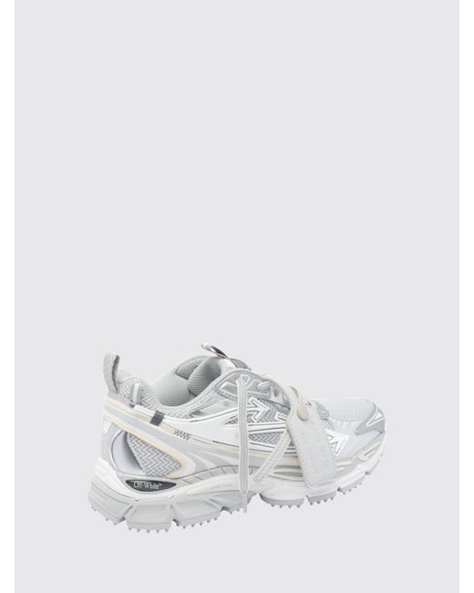 Off-White c/o Virgil Abloh White Leather And Mesh Be Right Back Sneakers With Logo Tag