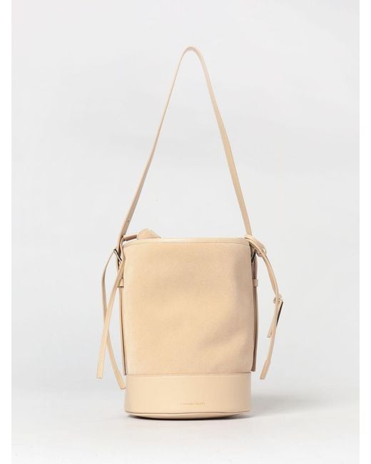 Fabiana Filippi Natural Suede Bucket Bag