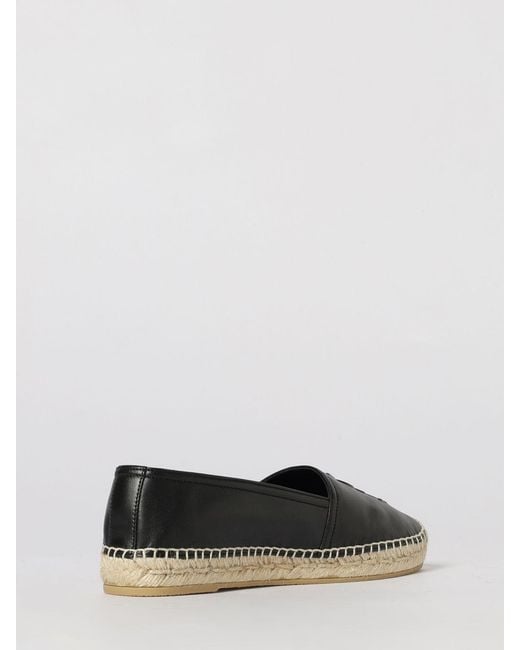 Saint Laurent White Leather Espadrilles