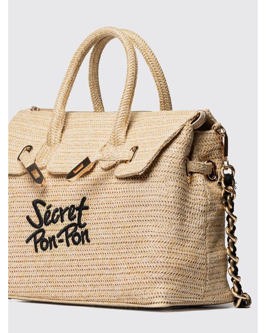 Secret Pon-pon Natural Shoulder Bag