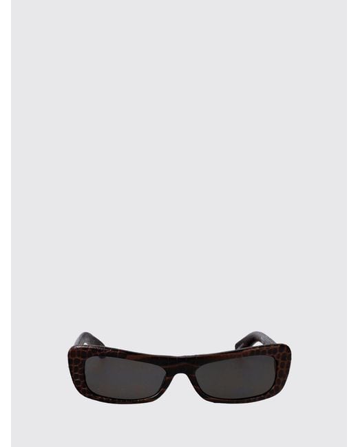 Jacquemus White Capri Animal Print Acetate Sunglasses for men