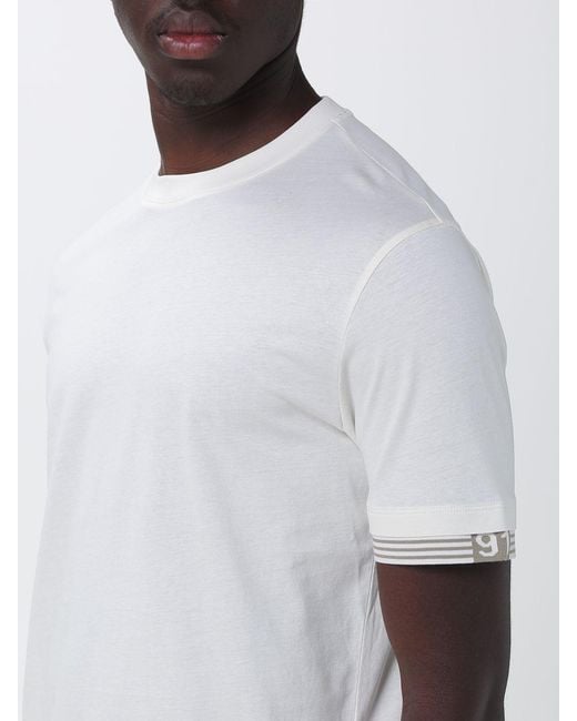ARMANI EXCHANGE White Cotton Crew Neck T-Shirt for men