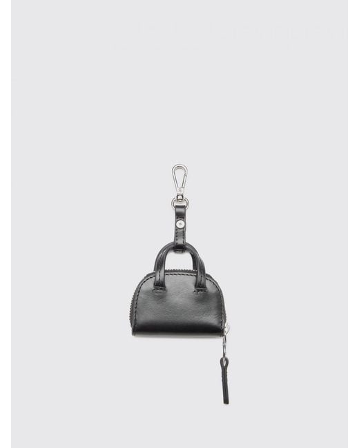 DIESEL White 1Dr Dome Leather Charm