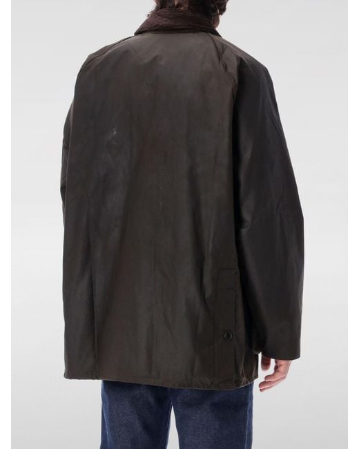 Barbour Black Waxed Cotton Utility Jacket for men