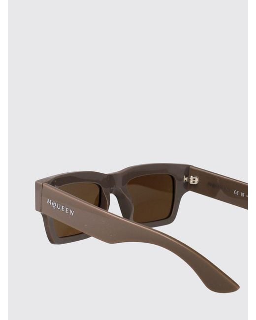 McQueen Gray Am0508S Recycled Acetate Sunglasses for men