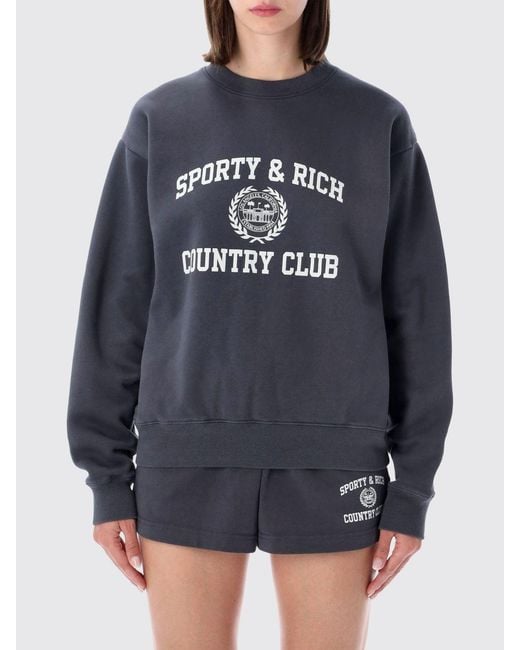 Sporty & Rich Blue Sporty &Amp Rich Sweatshirt