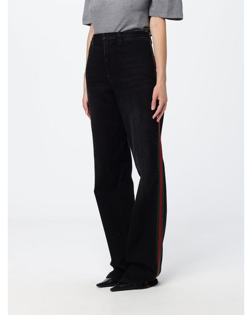 Gucci Black High-Waisted Straight Jeans for men