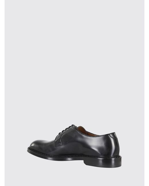 Doucal's White Brushed Leather Derby for men