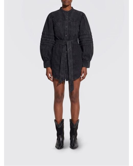 Isabel Marant Black Denim Dress
