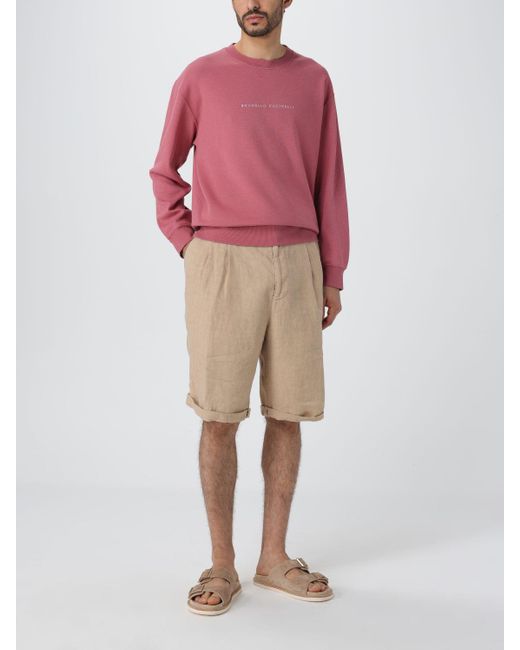 Sweatshirt Brunello Cucinelli pour homme en coloris Pink