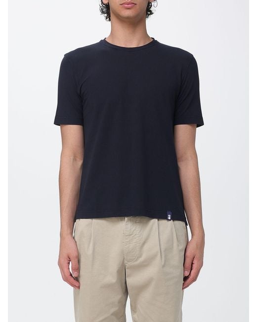 Drumohr Blue Knit Polo Shirt for men